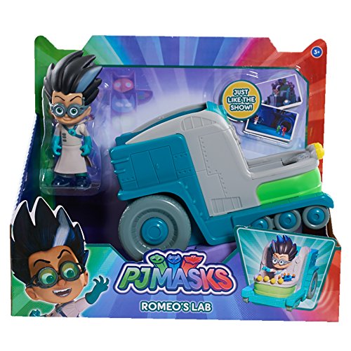 Just play pj masks romeo s lab vehicles