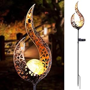 ALLOMN Gazonlamp op zonne-energie, voor buiten, tuin, decoratie, IP65 waterdicht, pad, gazon, binnenplaats, tuinlampen…