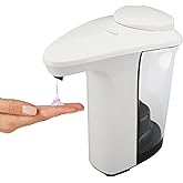 MEKOTRIN Automatic Soap Dispenser, Touchless Battery Operated Hand Soap&Dish Soap Dispenser, Sensor Liquid Soap Dispenser 17oz/500ml with Adjustable Output for Kitchen Sink Bathroom Commercial(White)