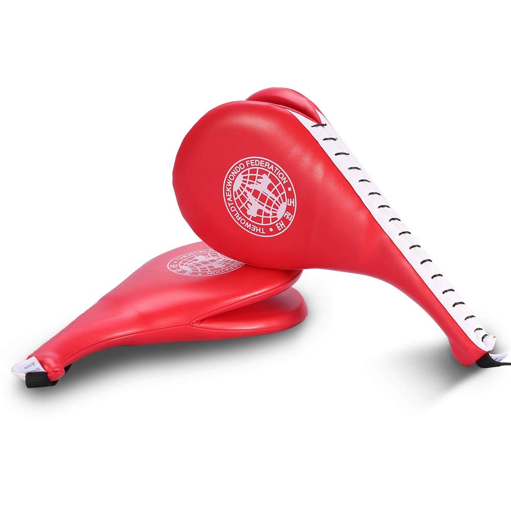 Samfox Taekwondo Kick Pad, Taekwondo Double Kick Mat Durable Taekwondo Strike Pad Sparring Gear for Kickboxing Training Combat Sports