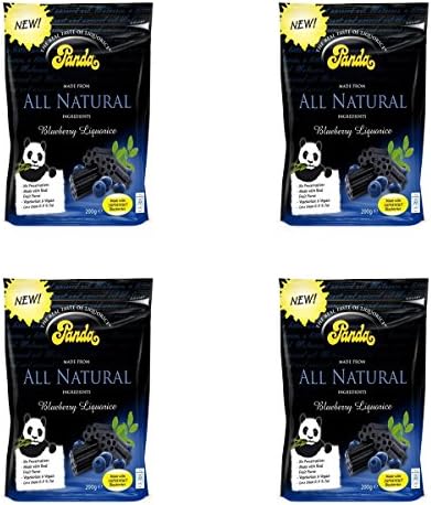 (4 PACK) - Panda Natural Blueberry Licorice | 200g | 4 PACK - SUPER SAVER - SAVE MONEY