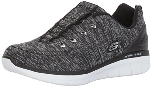 Skechers Womens Synergy Scouted Wide Fashion Sneaker
