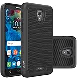 OEAGO Alcatel Fierce 4 Case, Alcatel Allura Case, Alcatel Pop 4 Plus Case Cover Accessories [Shockproof] [Impact Protection] Hybrid Dual Layer Defender Protective Case Cover - Black