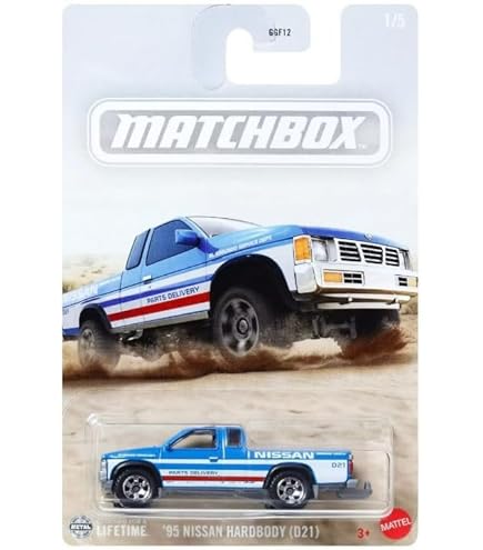 Hot Wheels Blue Card #21 Nissan Hardbody CTS Wheels White 1989 Busted Bubble