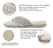 UltraIdeas Women's Comfort French Terry Plush Lining Memory Foam Spa Thong Flip Flops Indoor Slippers House (L /9-10 B(M) US, Gray)