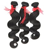 Eayon Hair® Peruvian Hair Extensions, Genuine 5a Virgin Remy Hair RAW Unprocessed, Natural Wavy Body Wave, 3 Bundles/ Lot 300 Gram 10