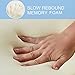 Memory Foam Pillow for Bed Sleeping, Orthopedic Cervical Pillows for Women Men Optimal Comfort and Neck Support Pain Relief with Removable Zippered Pillow Cover, Ergonomic Ingot Pillow