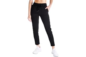 Yogipace Petite/Regular/Tall Women's 7/8 On The Fly Pants Drawstring Casual Lounge Joggers Travel Sweatpants