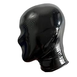 Black Latex Micropores Hood Mask,Rubber Masks with