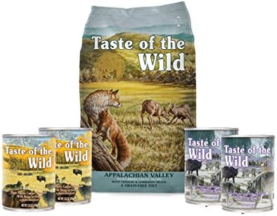 Taste Of The Wild Dog-Food Grain free 6 Pack 1 Bag 4 Cans &amp; 1 Lid