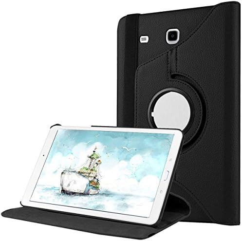Samsung Tablet Galaxy Tab 3 10.1 inch P5200, P5210 Case, GADGETFARMER Magnetic Design 360 Rotation Holders Flip Stand Folio Leather Case Cover (Black)