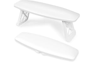 AMAZDIP Nail Arm Rest Hand Rest Stand, Nails Tech Must Have Supplies, Large Foldable Soft Microfiber Leather Foot Hand Stand Cushion Pillow for Manicure Salon Station