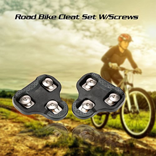 RUNACC Bike Cleats Self-locking Pedal Cleat Durable Bicycle Cleat Set, One Pair