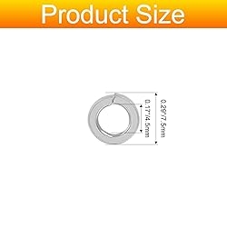 BokWin 100 Pcs Spring Lock Washer #8 Stainless