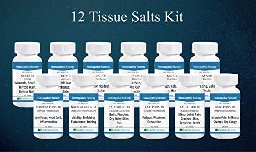12 Tissue Salts 3X Kit - 925 Count Tablet Bottle x 12 Bottles