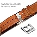 Mkeke Compatible Apple Watch Band 42mm Genuine Leather iWatch Bands Brown