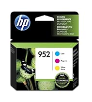HP 952 Cyan, Magenta & Yellow Original Ink Cartridge, 3 pack (N9K27AN#140)