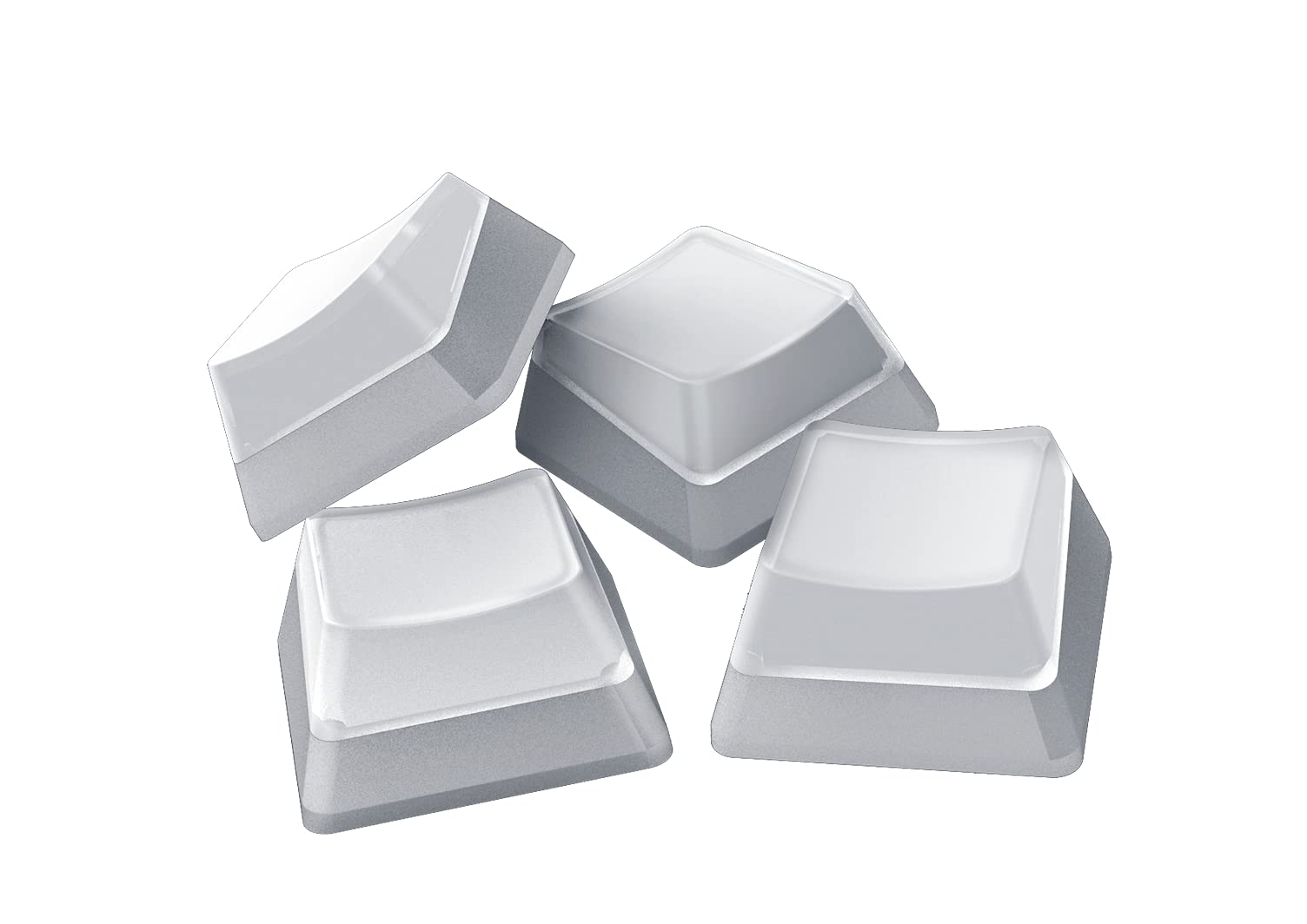 Razer Phantom Keycap Upgrade Set: Unique Stealth Design - Translucent Sides - Bottom-Lasered Legends - Keycap Removal Tools & Stablizers - Universal Compatiability - White — image 1