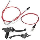 Clutch Cable Brake Lever For Honda CRF50 SSR KLX 110cc 125cc 150cc Pit Dirt Bike,Red