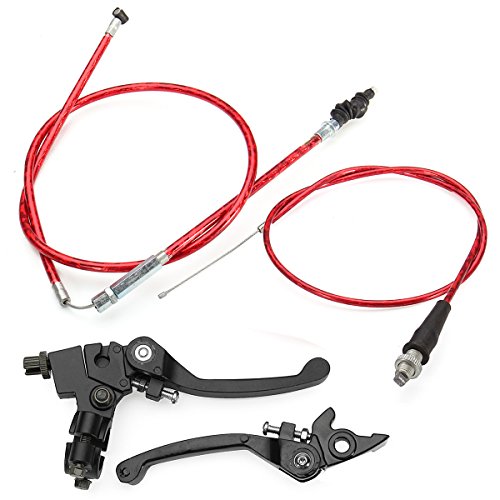 Clutch Cable Brake Lever For Honda CRF50 SSR KLX 110cc 125cc 150cc Pit Dirt Bike,Red
