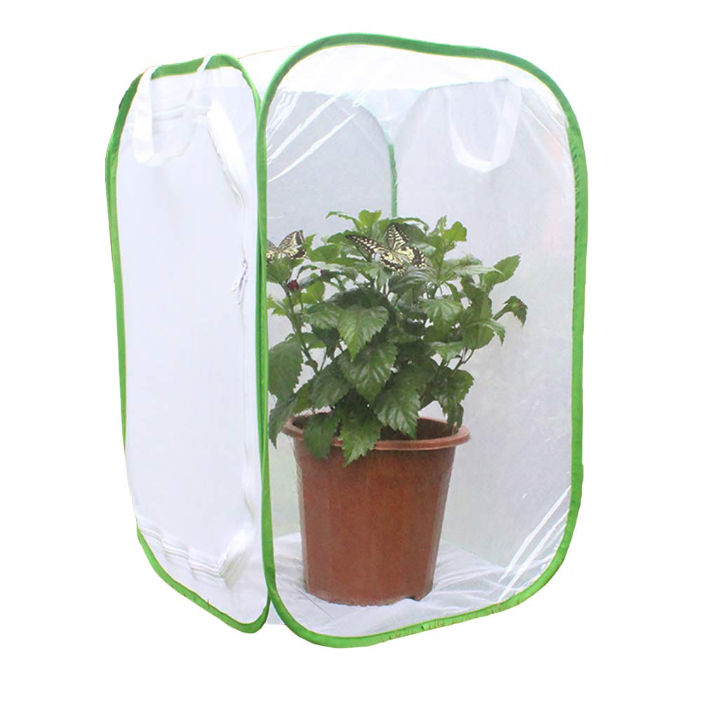 Merkts Multi-purpose Plant Insect-proof Net,Portable Insect Butterfly Cage,Insect House Shell Breeding Cageï¼Œ40*40 * 60 cm