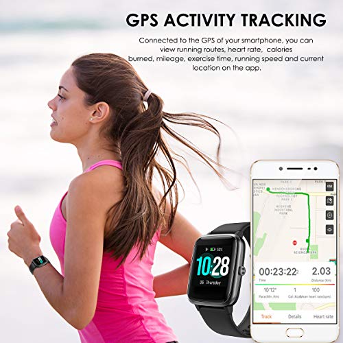 LATEC Smartwatch, fitnessarmband, volledig touchscreen, fitnesstracker, IP68 waterdicht, fitnesshorloge met… - Image 7