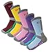 SEOULSTORY7 5Pack Women Climbing Bio DryCool Mid Cushion Hiking/Performance Socks 5Pair Assortment Medium