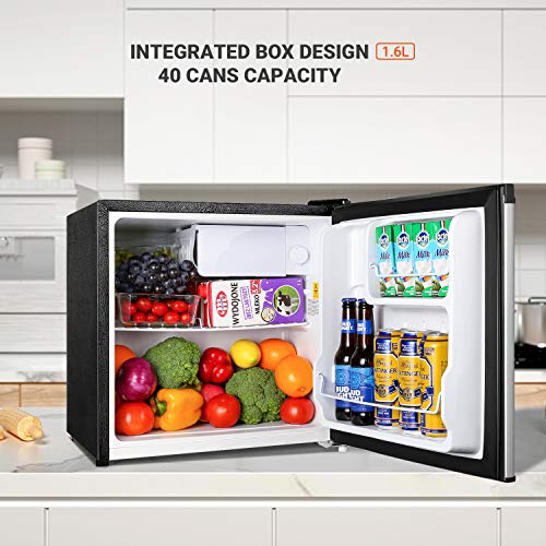 Mini Fridge With Freezer, 1.6 Cu.ft Compact Refrigerator, Single