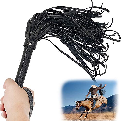 PROZADAHAO Riding Crop, 20" Equestrian Whips, Braided Leather