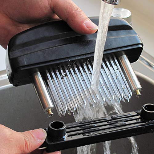 Meat Tenderizer, 48 Stainless Steel Ultra Sharp Needle Blades Tenderizer Tool Needle, Meat Cooking Tools for Tenderizing Beef, Pork, Steaks, Lamb and BBQ