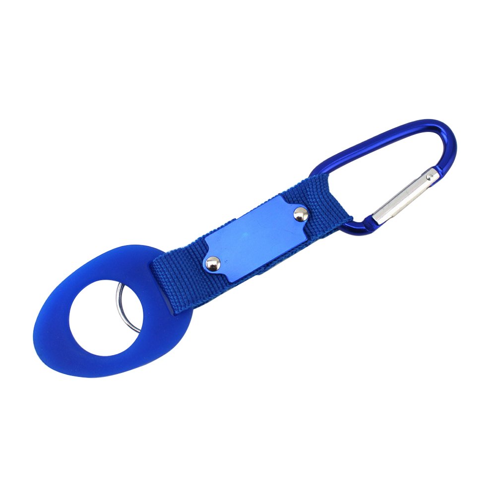 Sports Water Bottle Holder Buckle Carabiner Camping Towel Hook (Grey