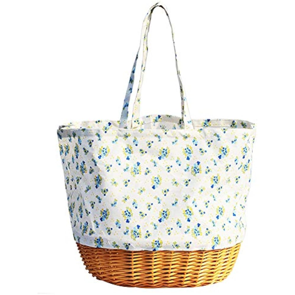 Picnic Basket For 2 4 Person Reusable Grocery Bags Canvas