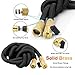 Tespressolife Strongest Flexible Garden Hose Expandable Stretch Hosepipe Comes with 9-Setting Spray Nozzle for All Watering Needs, Black
