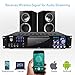 4 Channel Bluetooth Power Amplifier – 1000W Home Audio Rack Mount Stereo Receiver w/AM FM Radio, USB, Headphone, Dual Wireless Mic w/Echo for Karaoke, LED, for Speaker Sound System – Pyle PWMA1003BTthumb 4