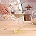 5.5-Inch Stainless Steel Large Funnel with Detachable Strainer/Filter for Cooking Oil and Transmission Liquid and Powder, Food Grade Metal Kitchen Funnels
