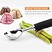 Ice Cream Scoop Professional Heavy Duty Stainless Steel Ice Cream Scooper Dishwasher Safe Black Handle