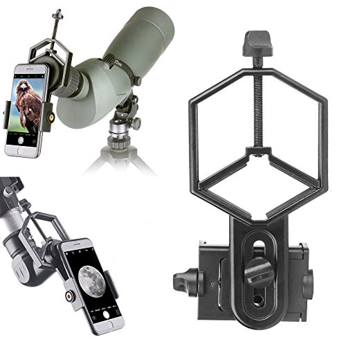 LANDOVE Smartphone Adapter Mount for Spotting Scope Telescope Microscope Binocular Monocular - Adapter for Eyepiece Diameter 32mm to 62mm - for Phone Sony Samsung Moto Note Etc(Big Type)
