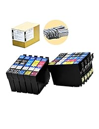 SEA - Cartuchos de tinta remanufacturados para impresoras de 200 x 200, compatibles con XP-400 XP-410 XP-310 XP-300 XP-200 WF-2010F WF-2010W WF-2530 WF-2520 WF-2540 (10 unidades, 4 negros, 2 cian, 2 magenta y 2 amarillos)