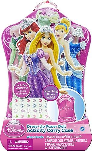 Princess Dress Up Paper Doll Activity Carry Case