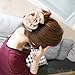 Bluelans Pack of 5 Women's Hair Clip Beautiful Korean Chiffon Rose Bow Hair Claw Clip Gorgeous Hair Accessory (5pcs (black,blue,beige,pink,red))