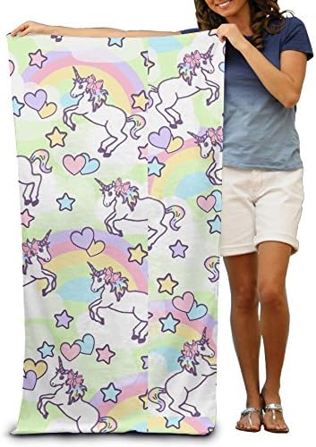 Unicorn Rainbow Emoji Kawaii Beach Towel