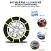 Diagtree 【Updated Version】 Update 3rd Snow Chains Anti Skid Tire Chains Adjustable Emergency Traction Aid for Vehicle Car Vans SUV 10pcs Anti-Slip Chain-Width 145-295mm/5.8-11.6'' (20 Pack)