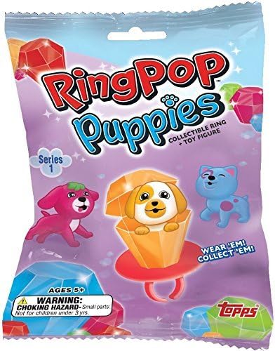 Ringpop Puppies Collectible Ring &amp; Toy Figure (10 Pack)