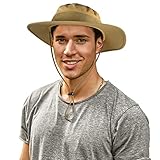 Cimkiz Sun Hats for Men and Women Fishing Hat UPF 50+ Sun Protection Breathable Boonie Hat Wide Brim Bucket Hat for Fishing Beach Hiking Gardening Hunting Travelling Golf New Upgraded