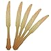 Birchware Elegant 7.75” - (100 Count) Compostable Wooden Knives, Biodegradable Party Supplies, Sturdy, Heat Tolerant and Eco-Friendly.