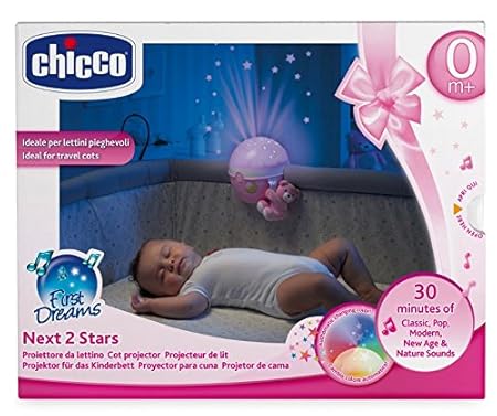 Rose Chicco Projecteur Next2 Stars First Dreams Veilleuses Accessoires Et Decorations