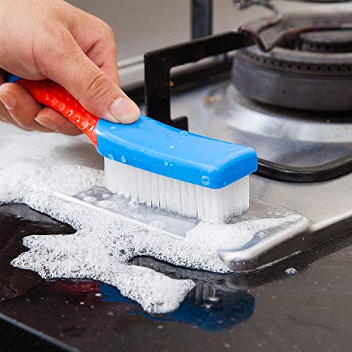 Cleaning Brush, Tile Brush | Bristle brushes | Carpet Cleaning Brush | Scrub Brush Comfort Grip & Flexible Stiff Bristles Heavy Duty for Bathroom Shower Sink Carpet Floor brush | Shower Cleaner Brus