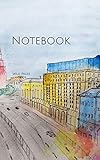 Notebook: Moscow watercolor Russia Russian Tsar red square history by Wild Pages Press