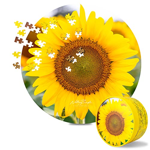 Sunflower Town 1000 Piece Jigsaw Puzzle - Scenic Landscape Nature Puzzle For Adults 50x70cm