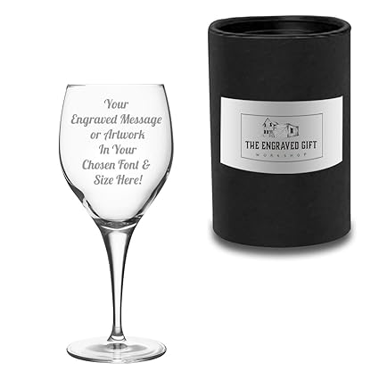 Glassware Red Wine Glasses Premium Personalised Engraved Wine